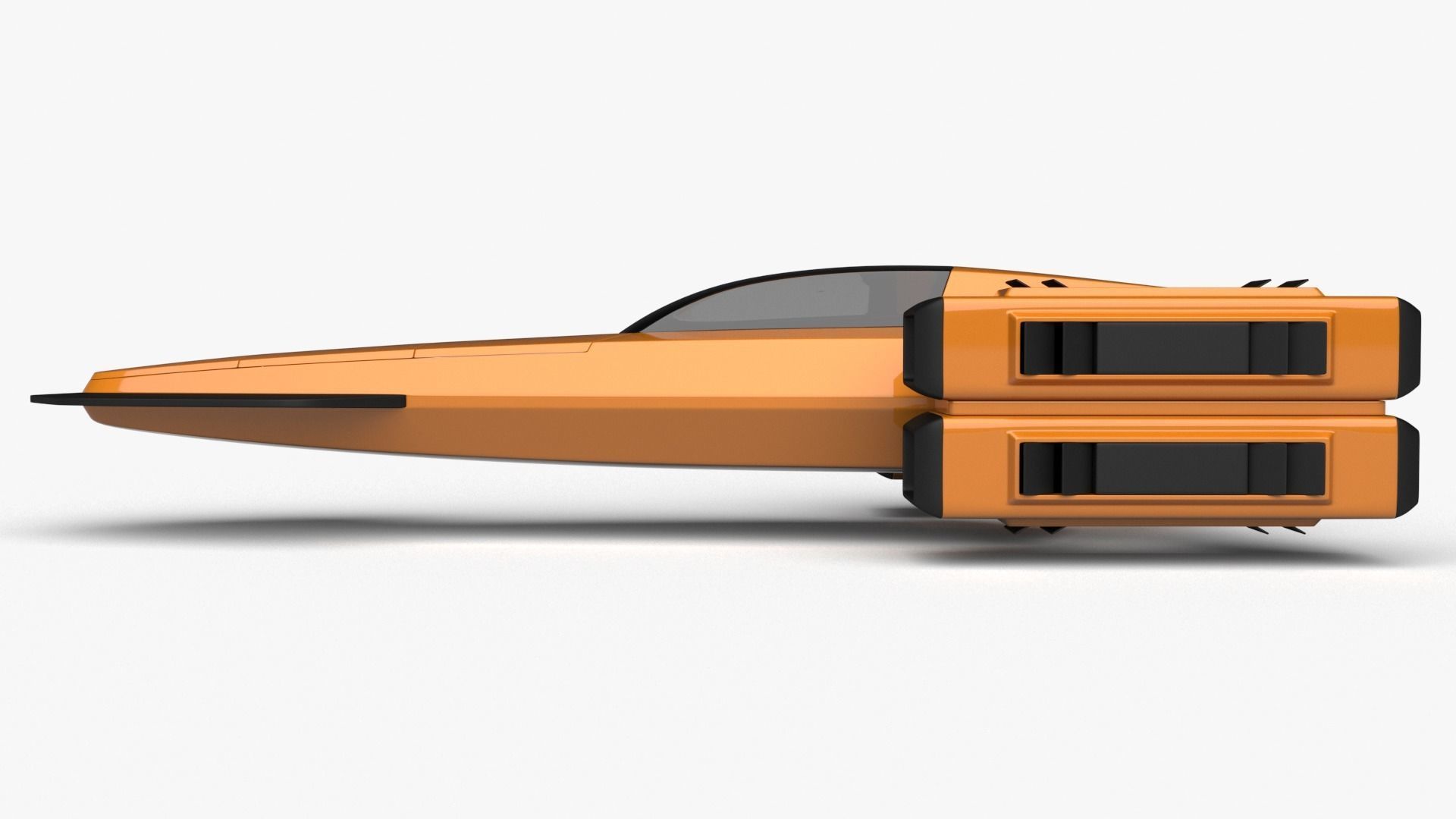 Racing Spaceship Pollux 3D model_1