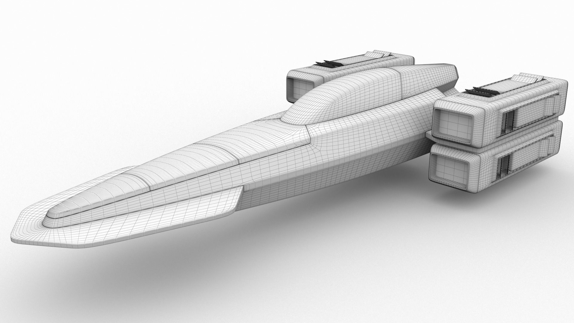 Racing Spaceship Pollux 3D model_13