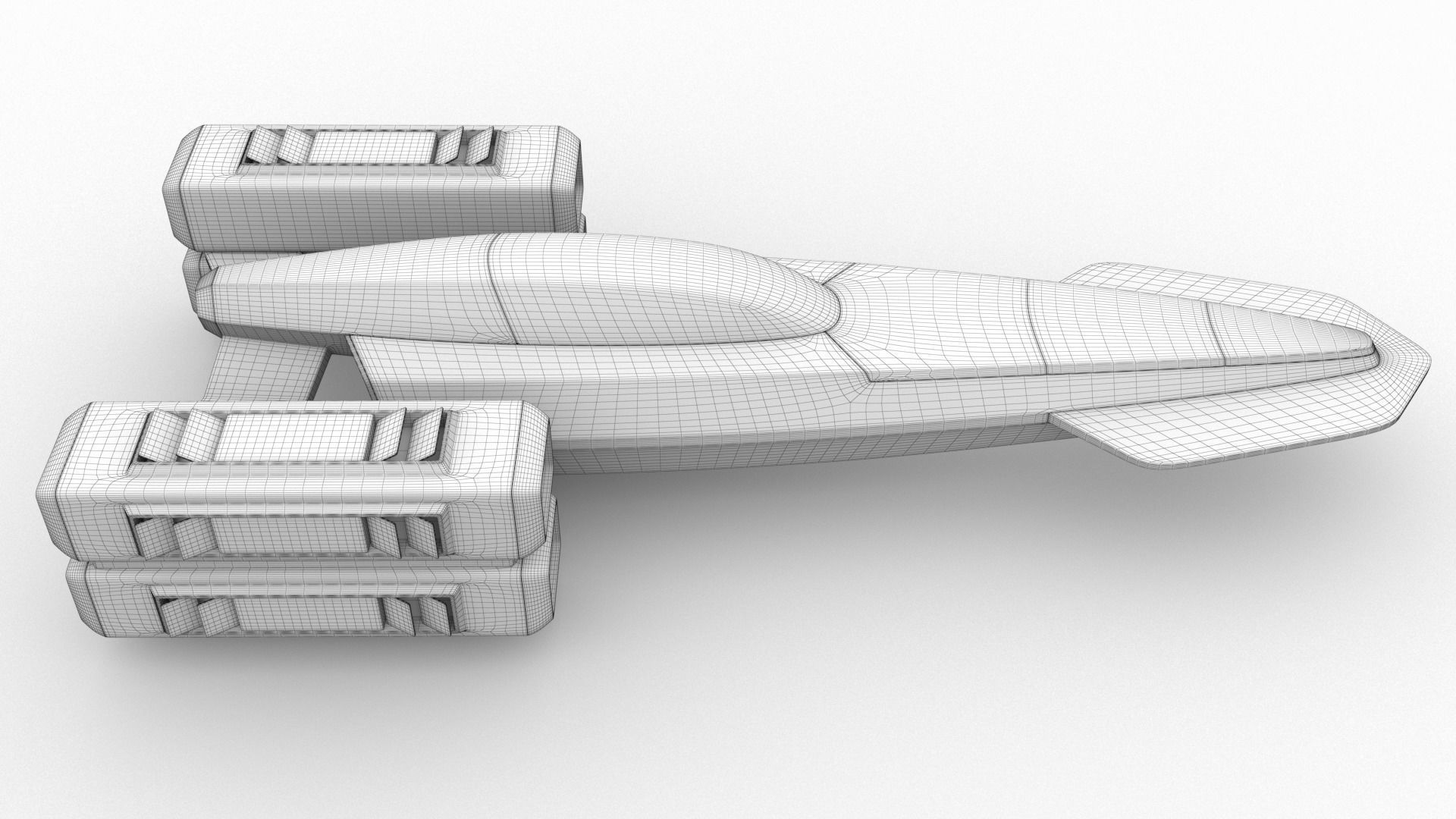 Racing Spaceship Pollux 3D model_20