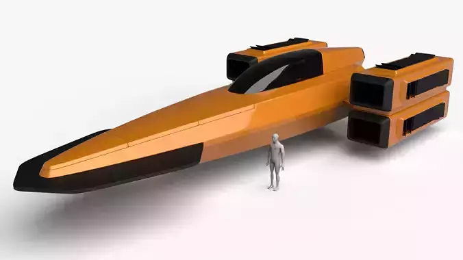 Racing Spaceship Pollux 3D model