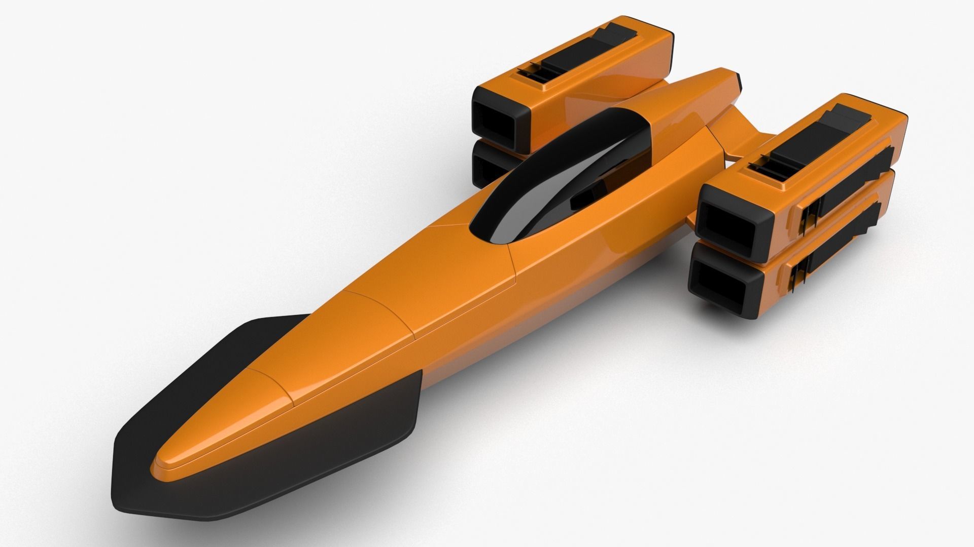 Racing Spaceship Pollux 3D model_9