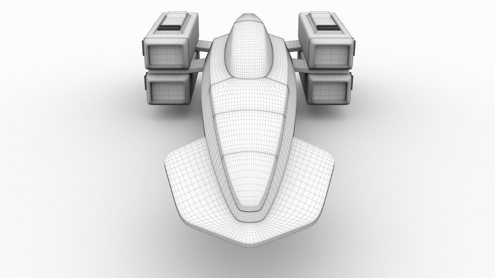 Racing Spaceship Pollux 3D model_21