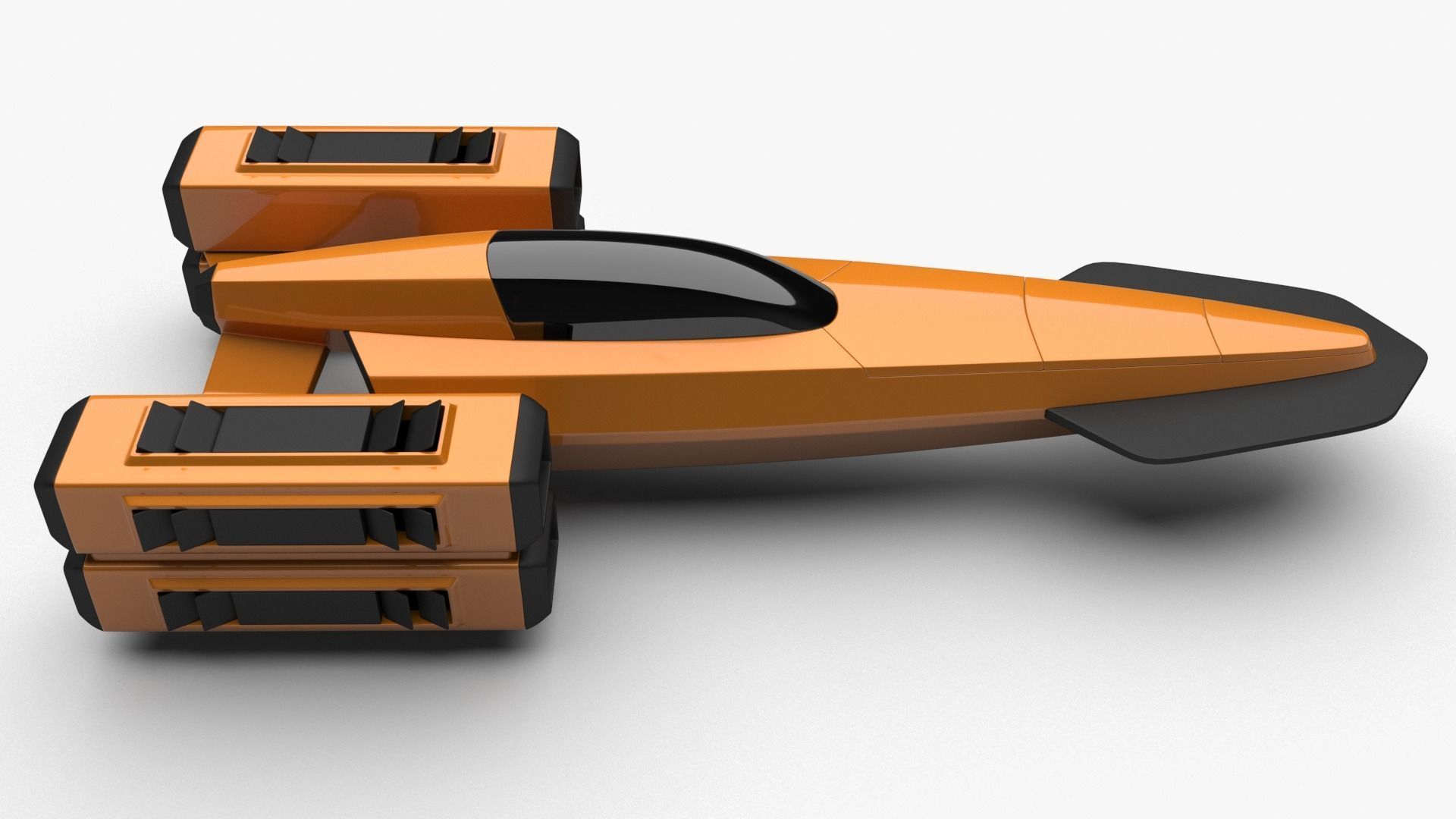 Racing Spaceship Pollux 3D model_7