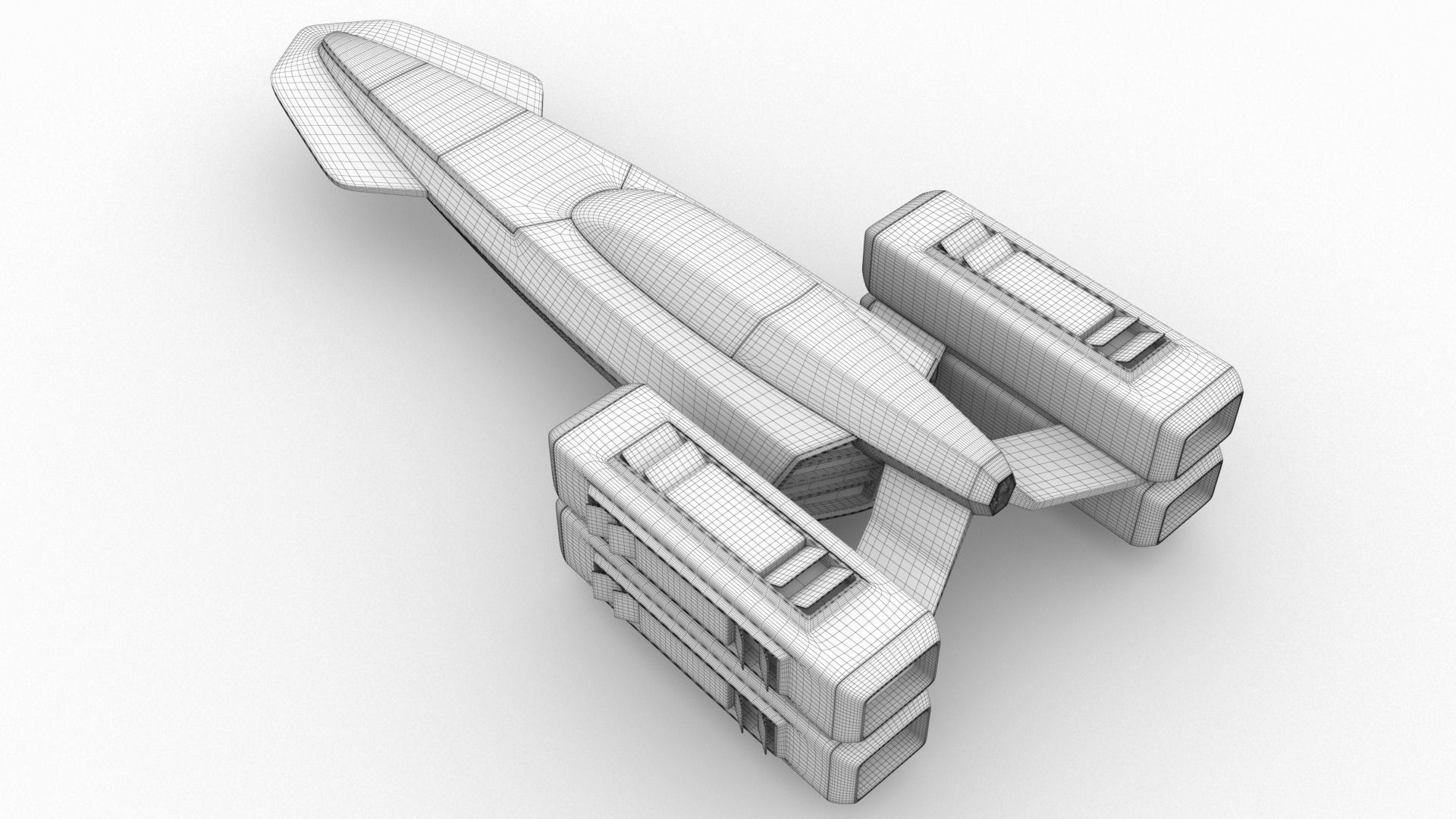 Racing Spaceship Pollux 3D model_23