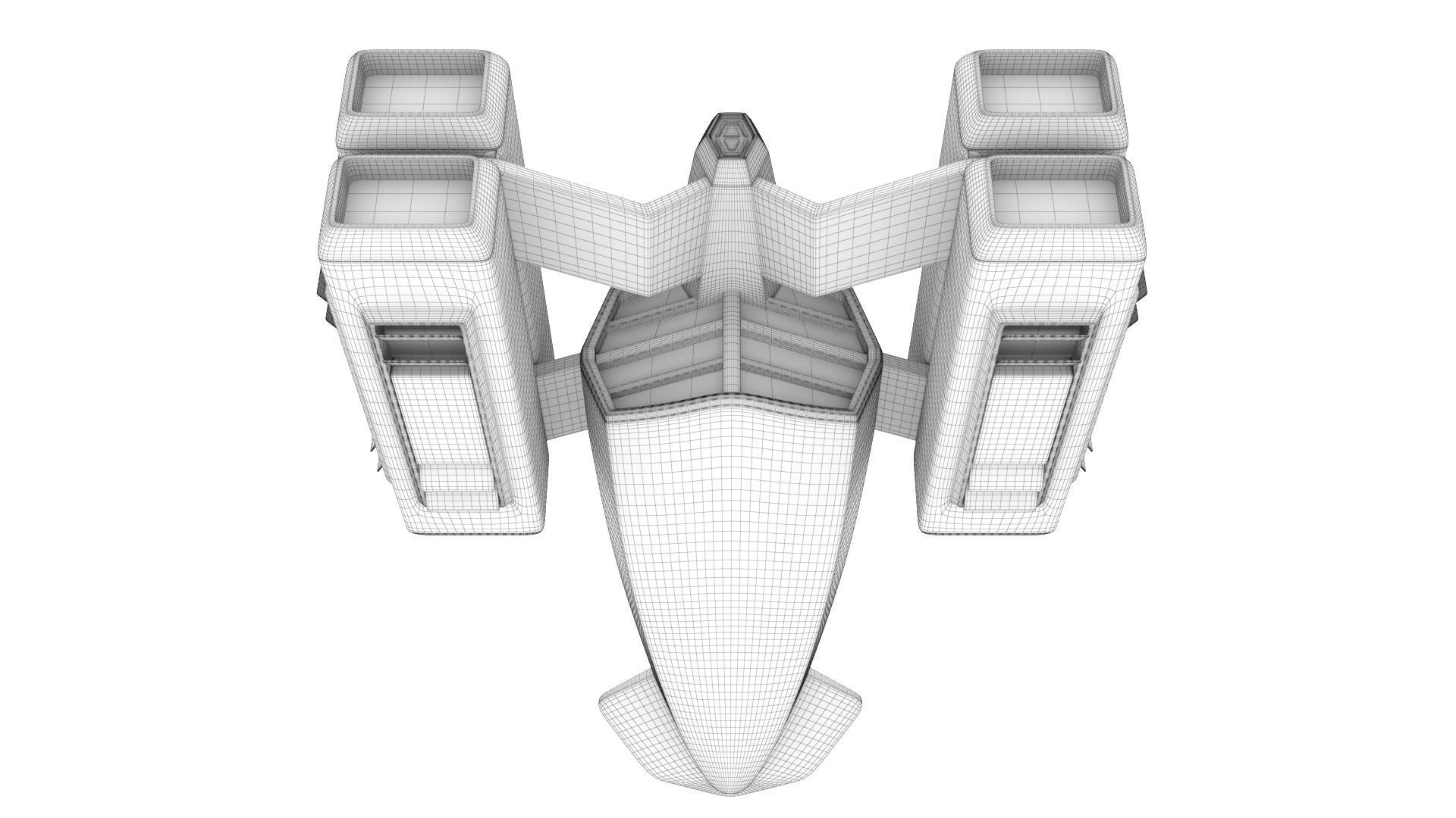 Racing Spaceship Pollux 3D model_18
