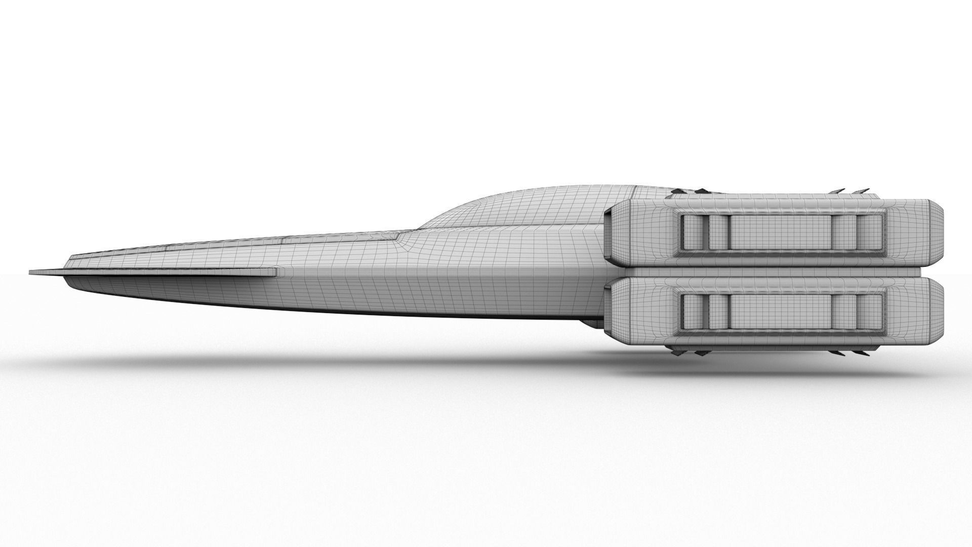 Racing Spaceship Pollux 3D model_14