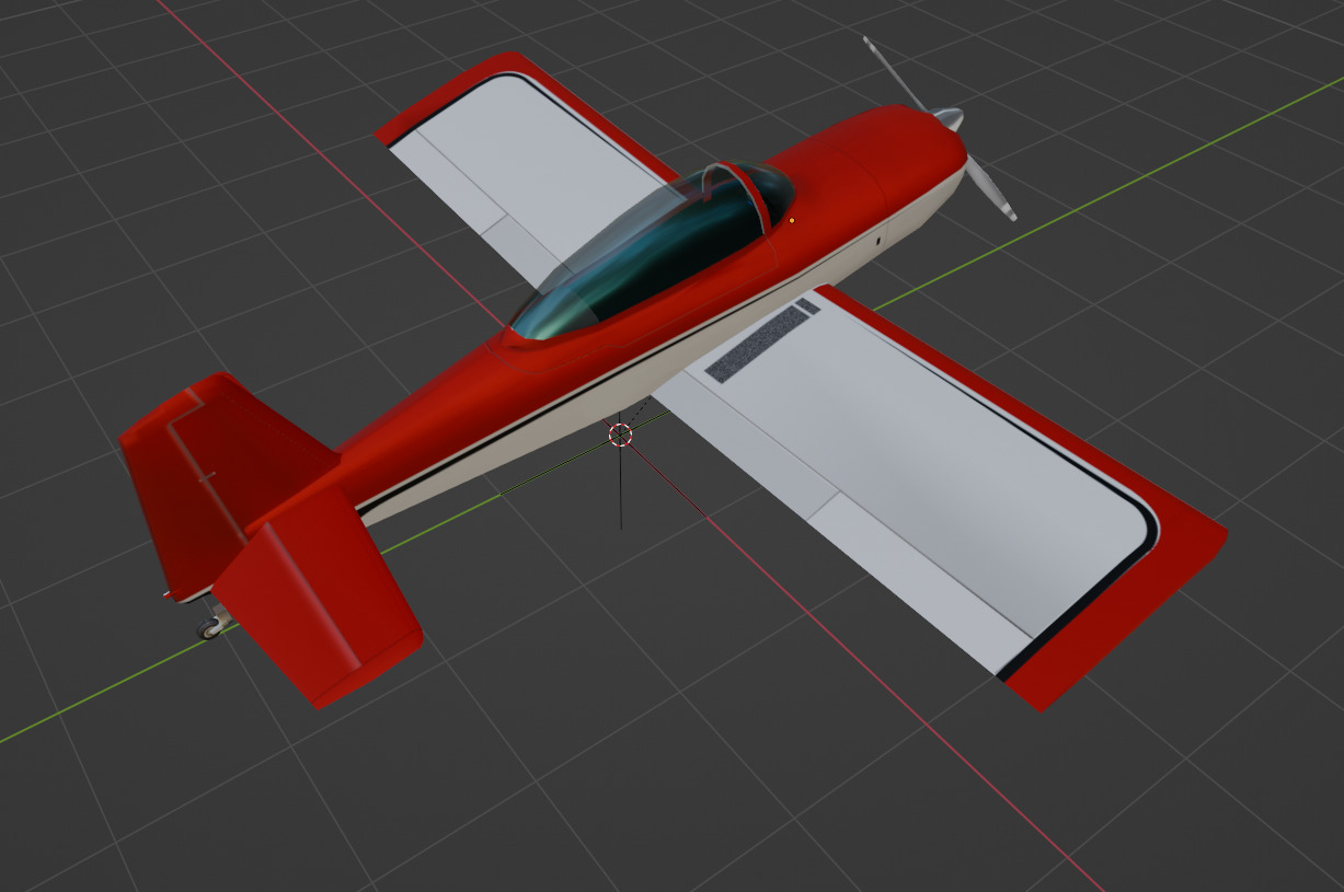Vans RV8 Low poly static Low-poly 3D model_9