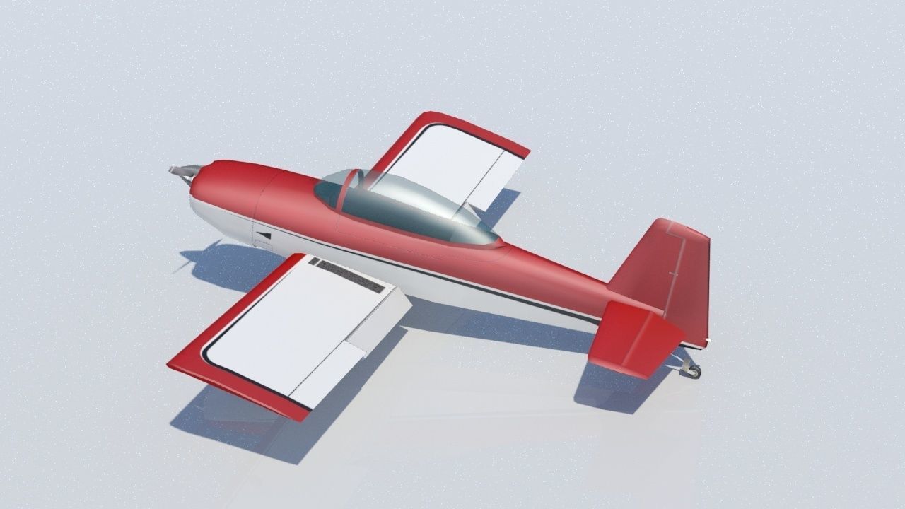 Vans RV8 Low poly static Low-poly 3D model_1