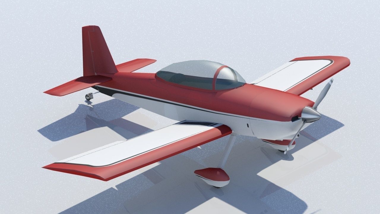 Vans RV8 Low poly static Low-poly 3D model_3