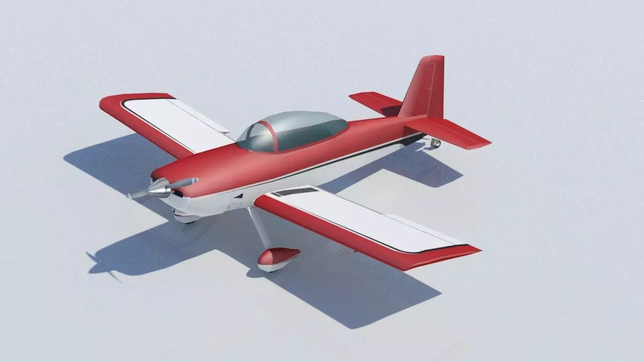 Vans RV8 Low poly static Low-poly 3D model_0