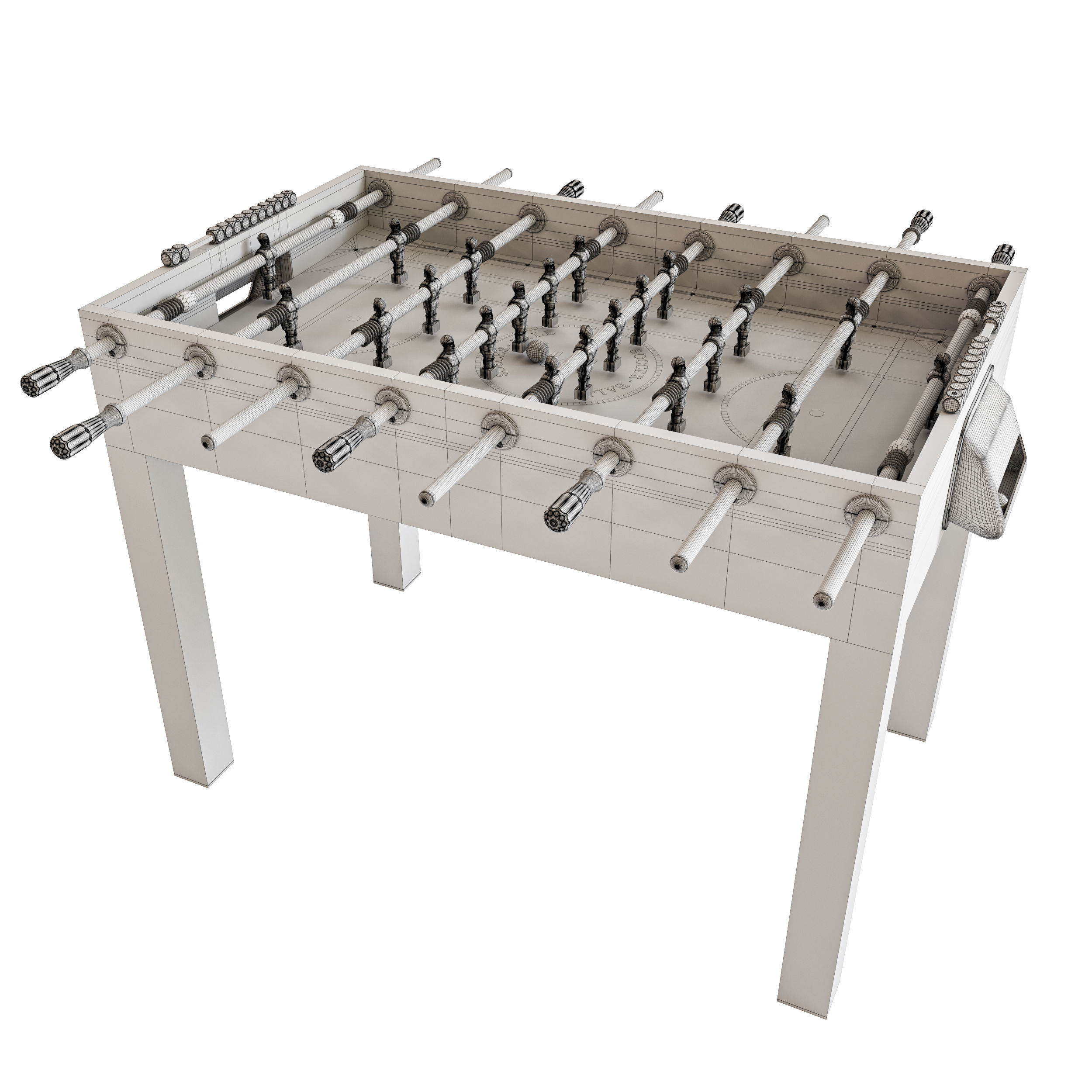 Table football Fido by FAS Pendezza 3D model_9