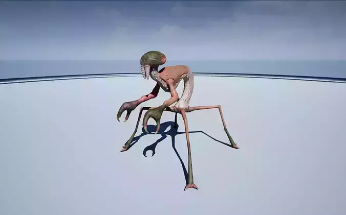 Crustacean-like alien creature