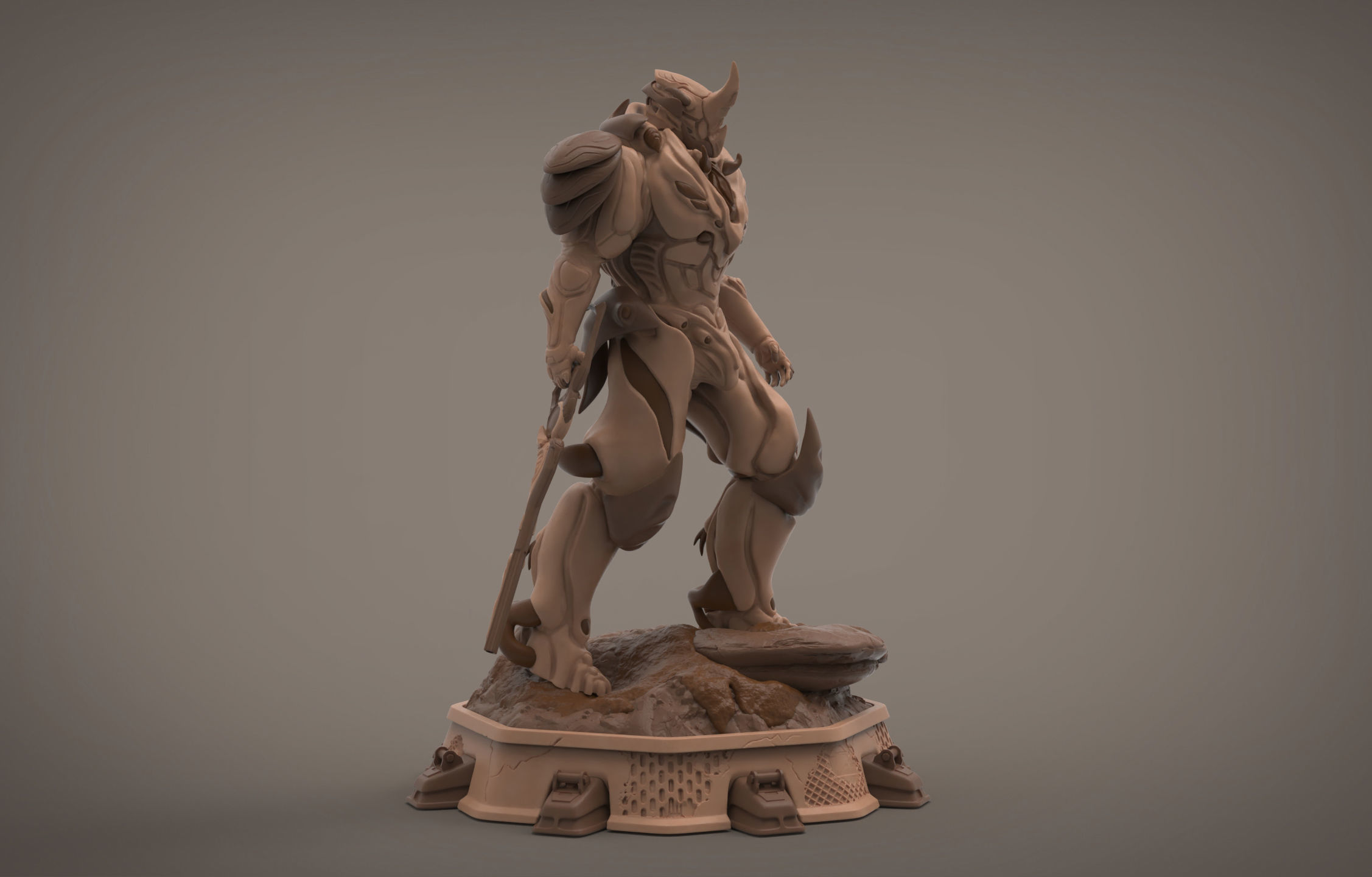 Rhino Warframe - Concept 3D print model_3