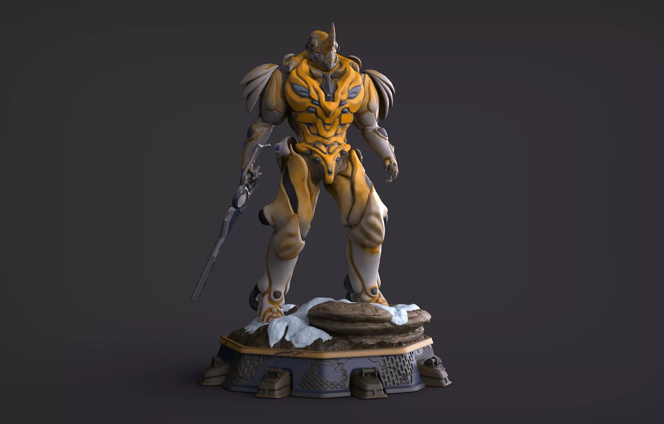 Rhino Warframe - Concept 3D print model_0