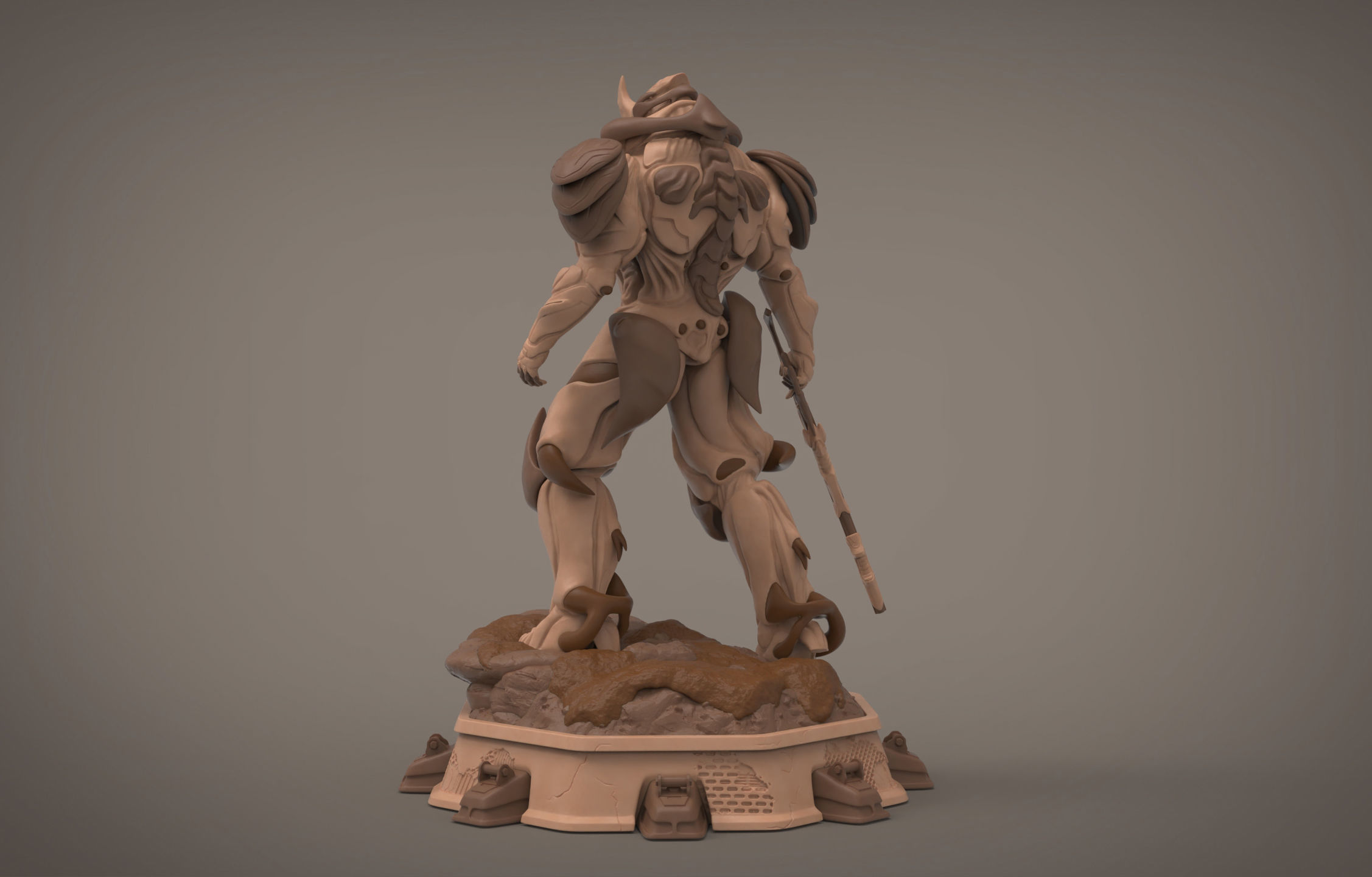 Rhino Warframe - Concept 3D print model_4