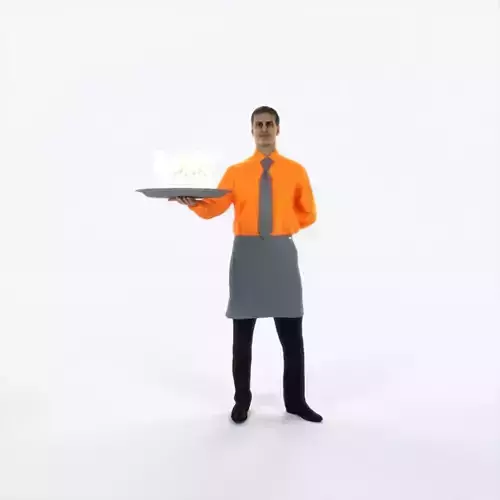 Romance 05L Waiter Offering Working Man