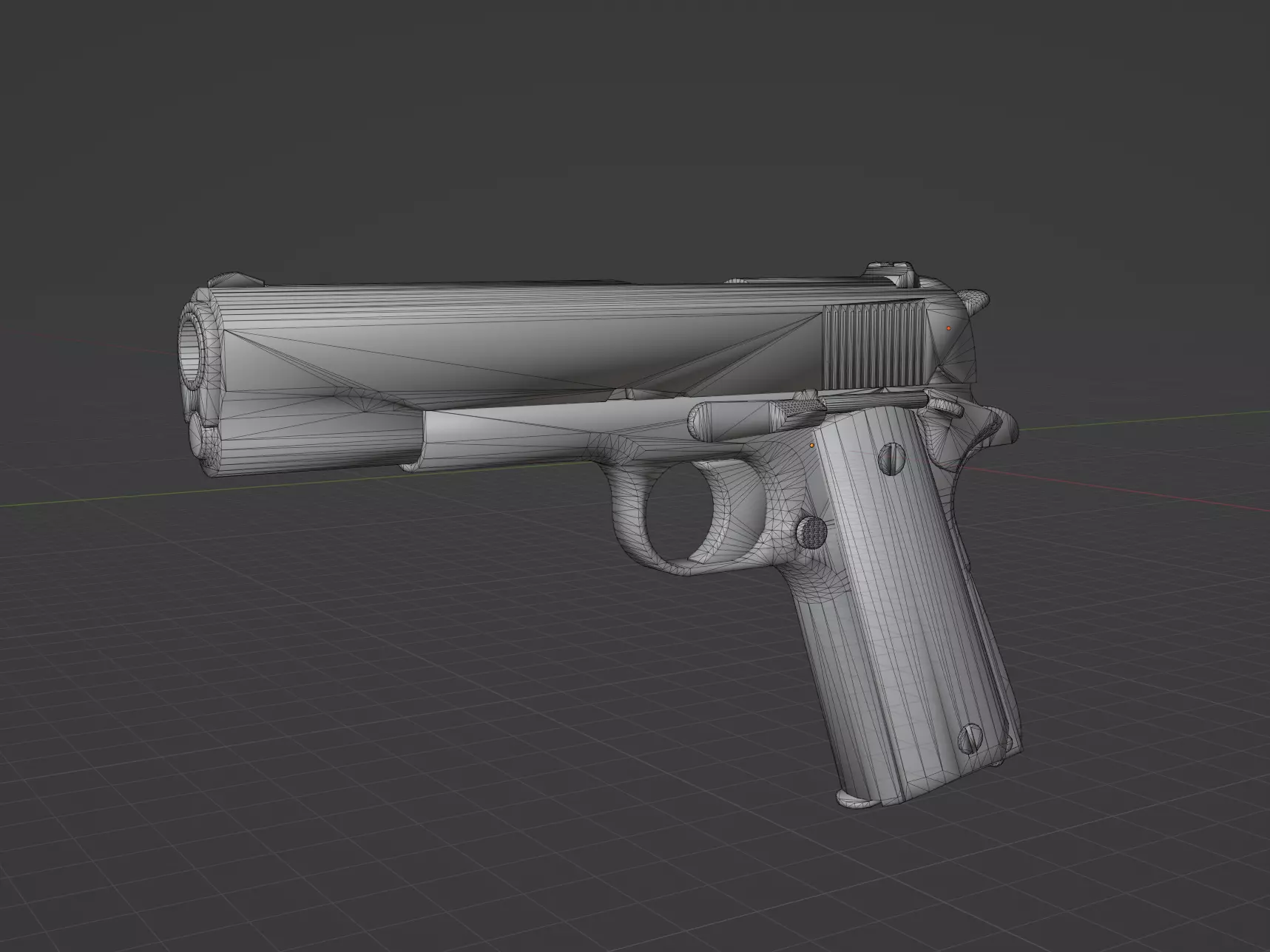 Colt 1911 Low-poly 3D model