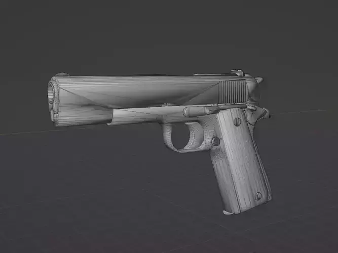 Colt 1911 Low-poly 3D model