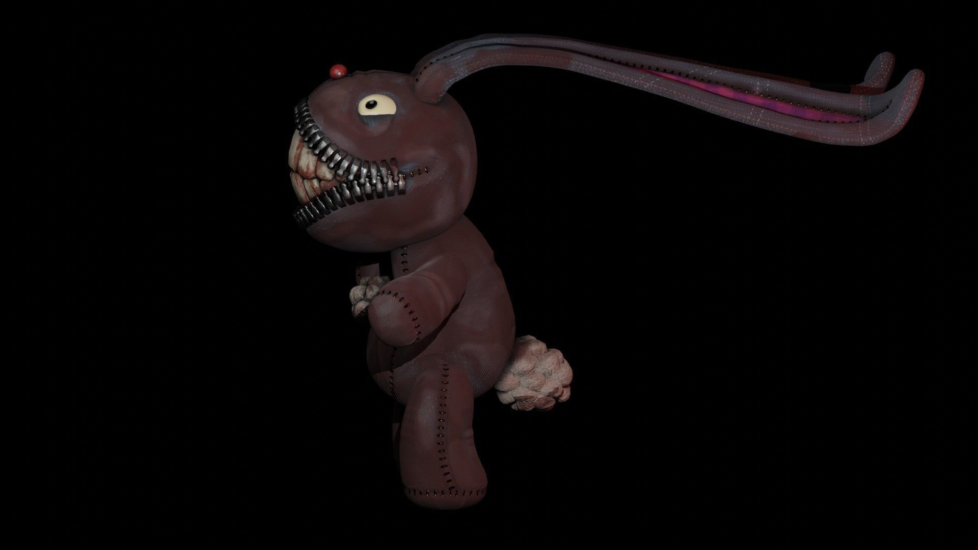 bunny  Low-poly 3D model_4