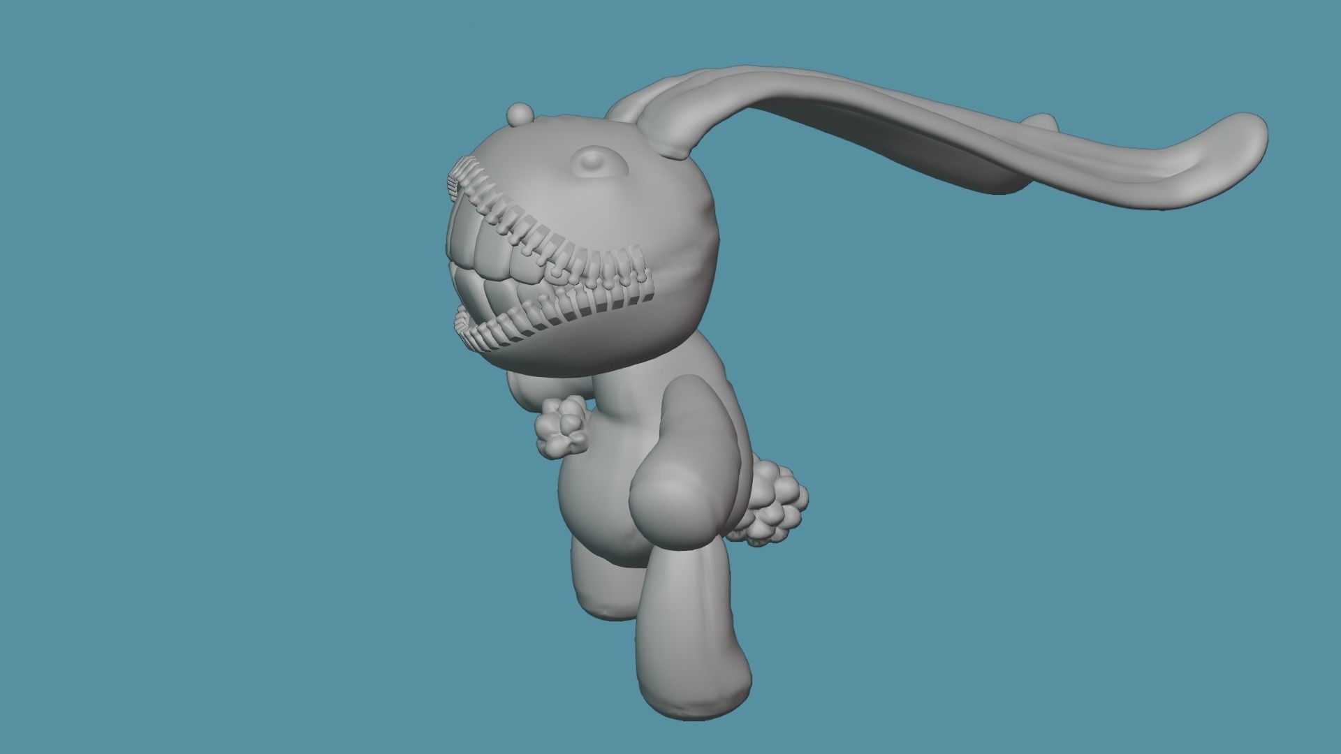 bunny  Low-poly 3D model_14
