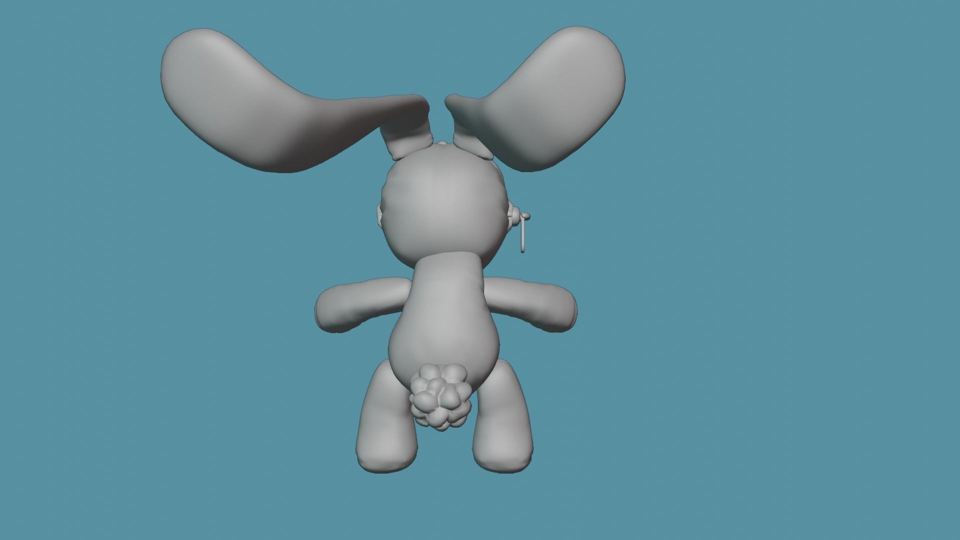 bunny  Low-poly 3D model_13
