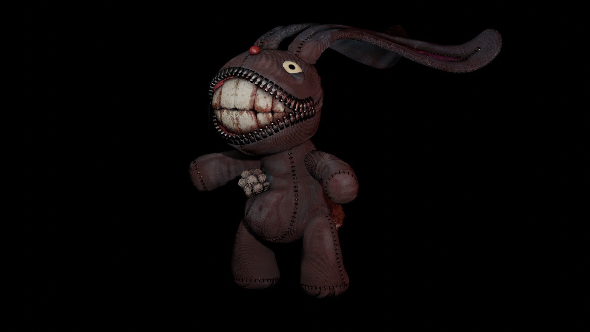 bunny  Low-poly 3D model_3