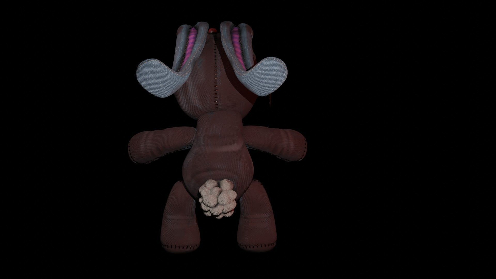 bunny  Low-poly 3D model_5