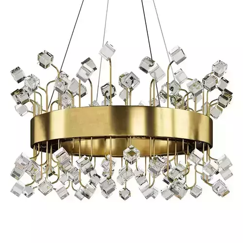 Royalton Round Color Crystal Chandelier