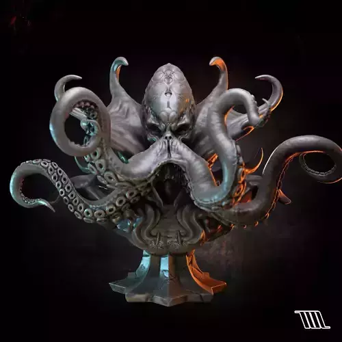Illithid - Mind Flayer Bust 3D print model
