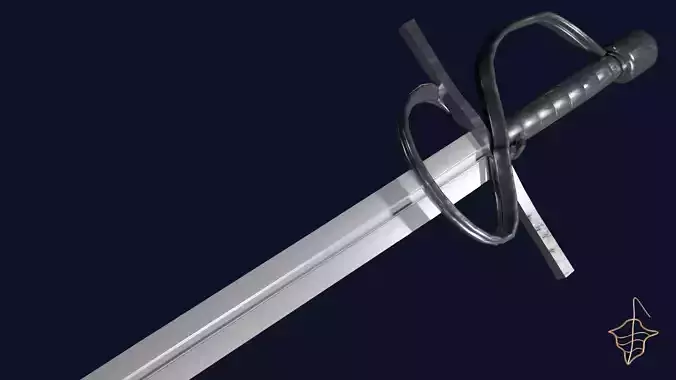 Caroling sword with Flamberge handle