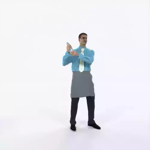 Romance 08J Barman Shaking Working Man