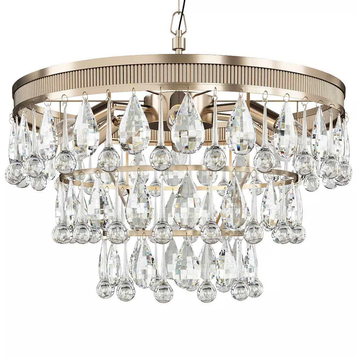 Freude Chandelier 50 Low-poly 3D model_0