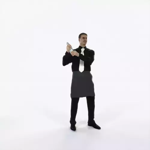 Romance 08B Barman Shaking Working Man