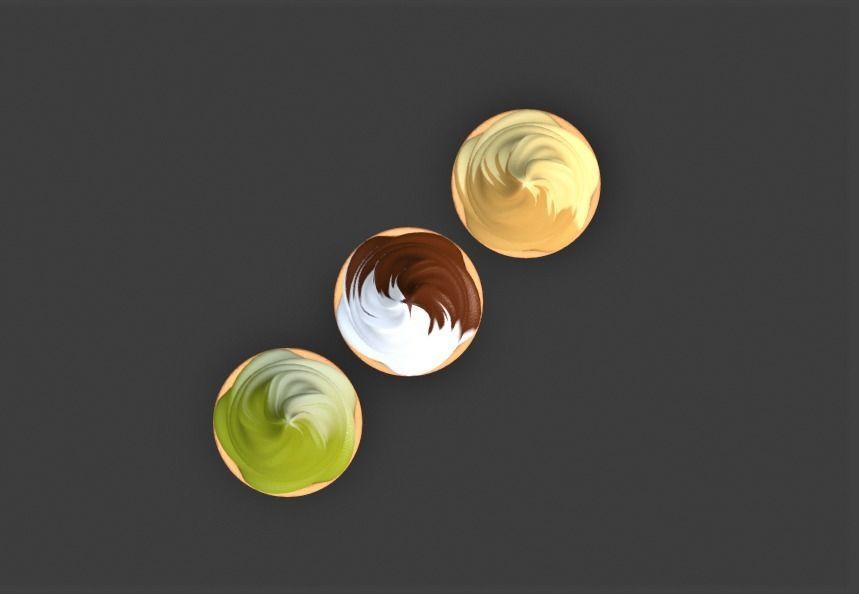 Ice cream cone 3D model_7