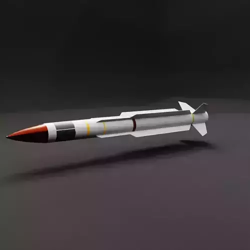 Low-Poly AGM-78 Standart ARM Anti-Radiation Missile Low-poly 3D model