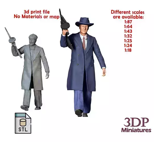 N2 GANGSTER OR MAFIA PEAKY BLINDERS LUCA CHANGRETTA 3D print model