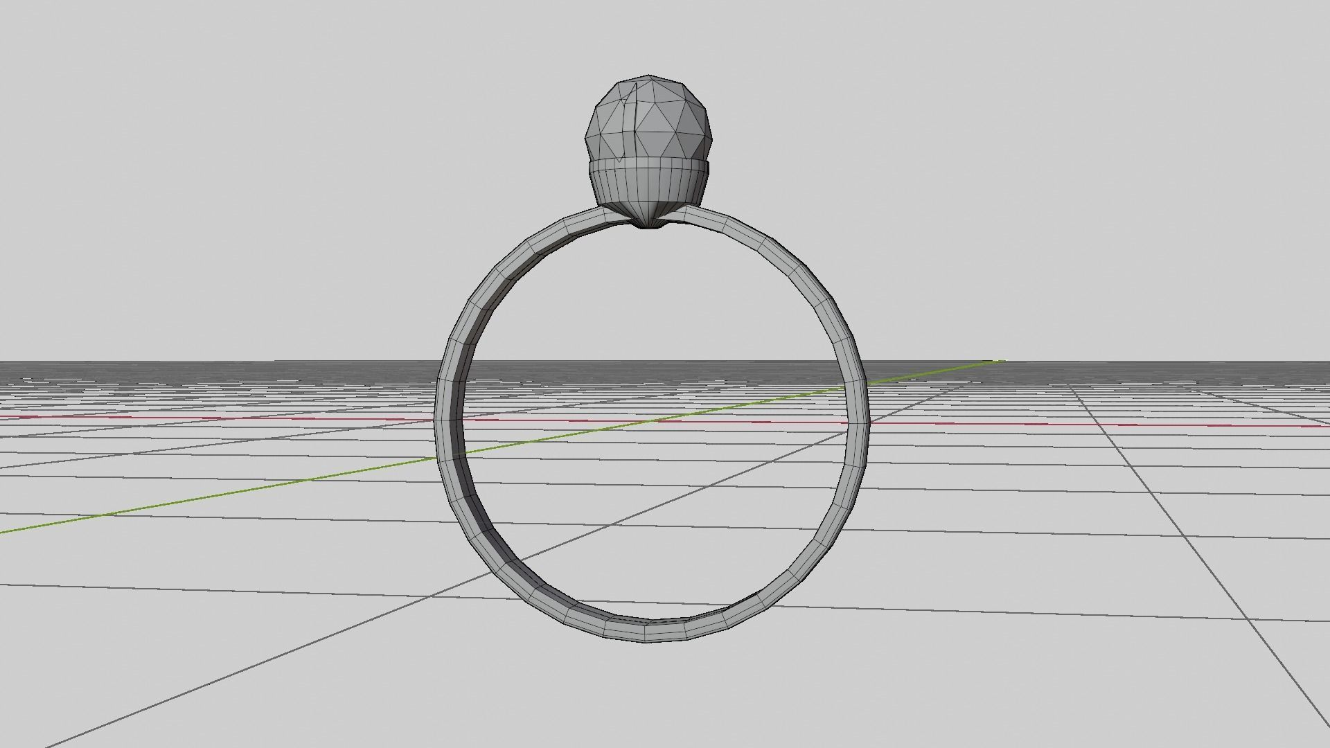 The Diamond Ring Low-poly 3D model_5