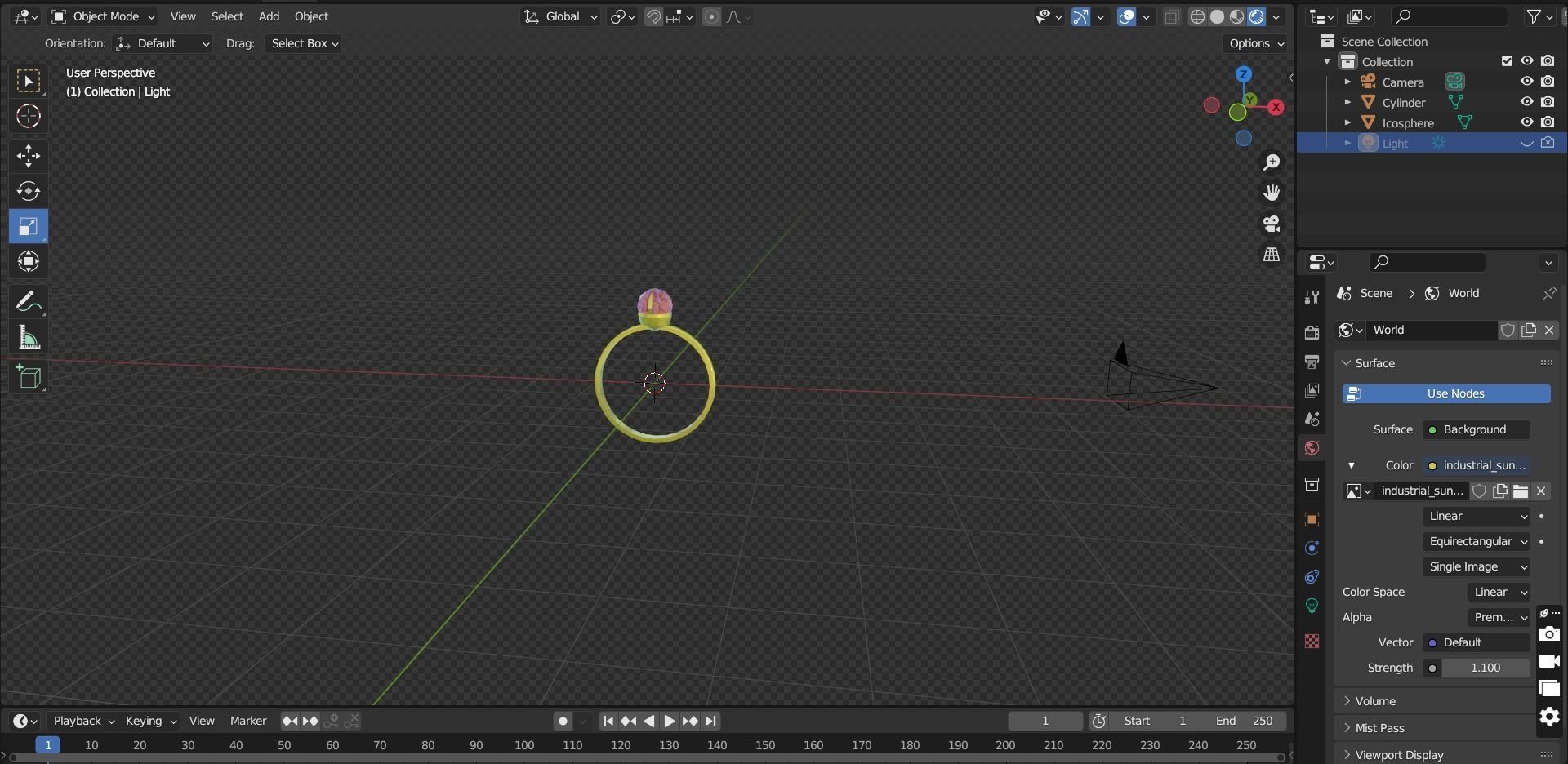 The Diamond Ring Low-poly 3D model_4