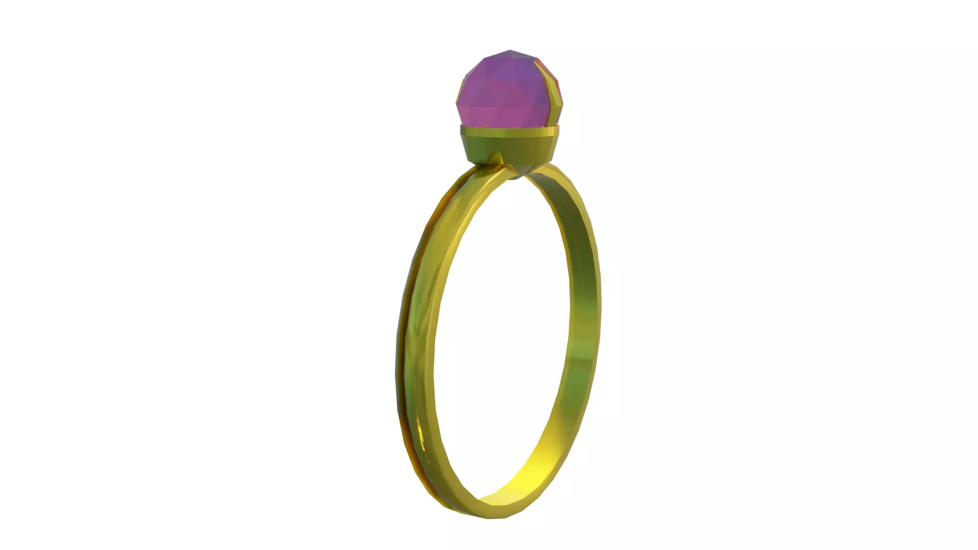 The Diamond Ring Low-poly 3D model_0