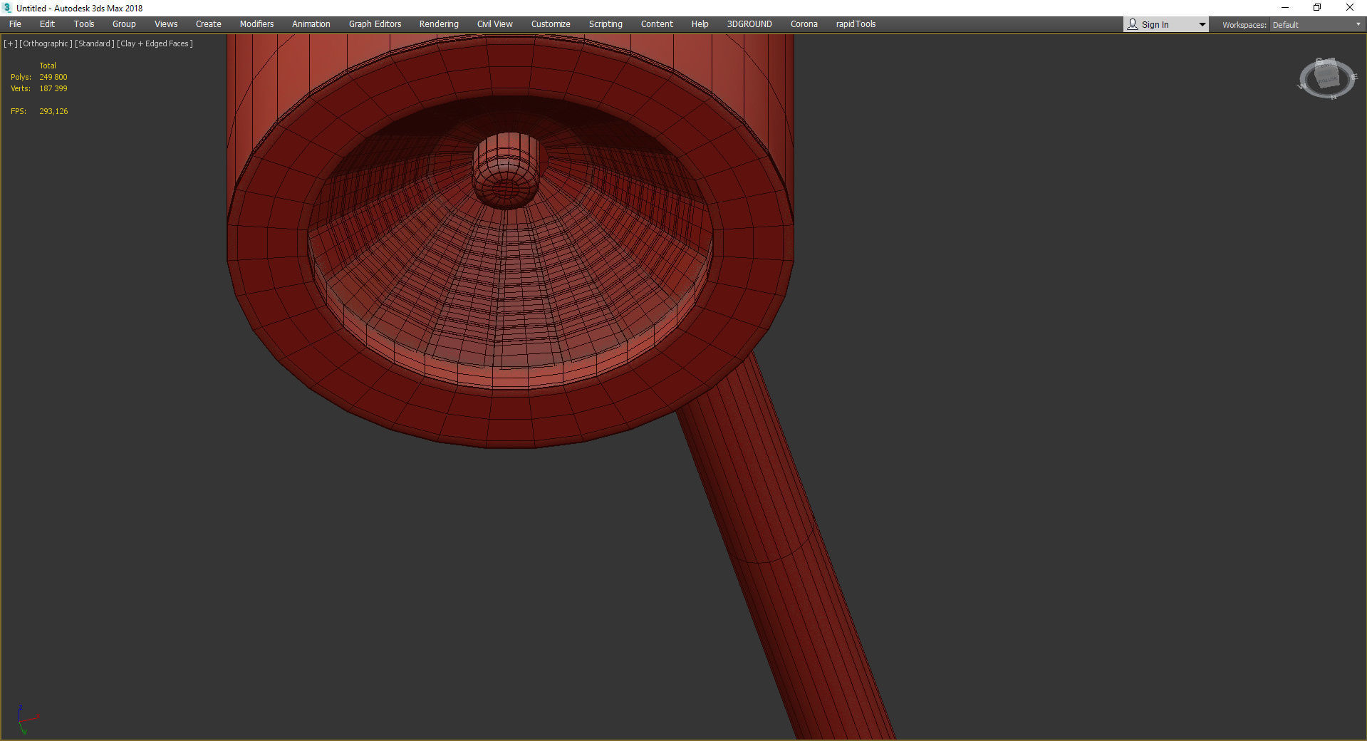 Aigle Ceiling Light 8 Low-poly 3D model_4