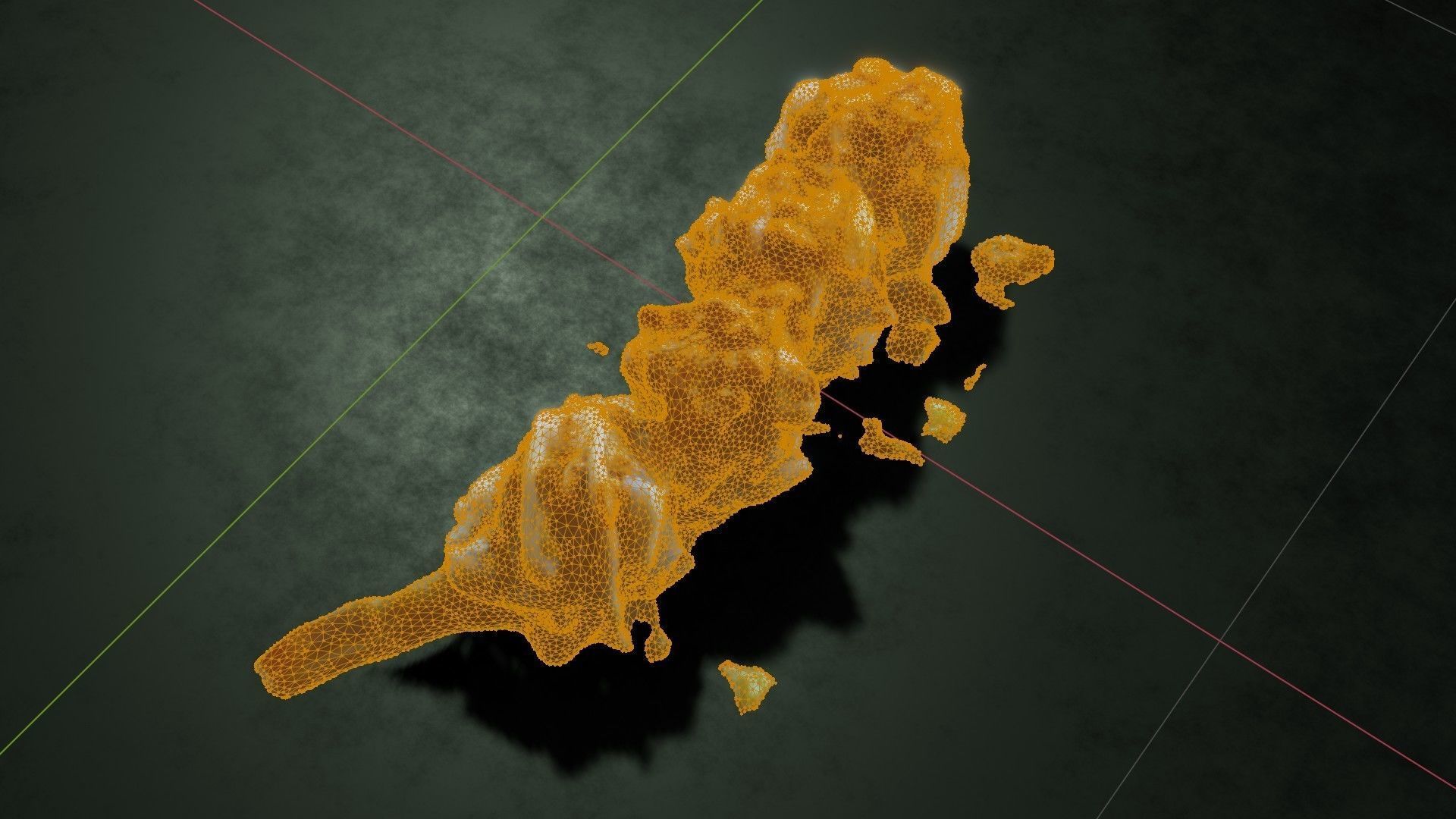 Real 3D scanned Crispy Sushi Roll with shrimp Low-poly 3D model_52