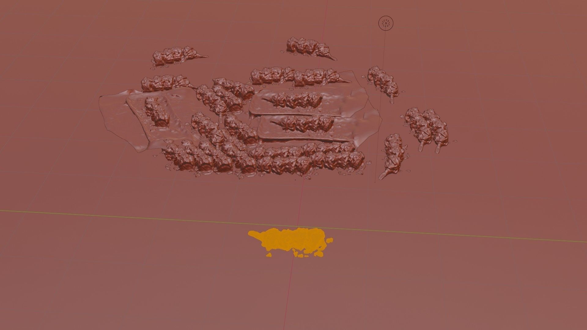 Real 3D scanned Crispy Sushi Roll with shrimp Low-poly 3D model_56