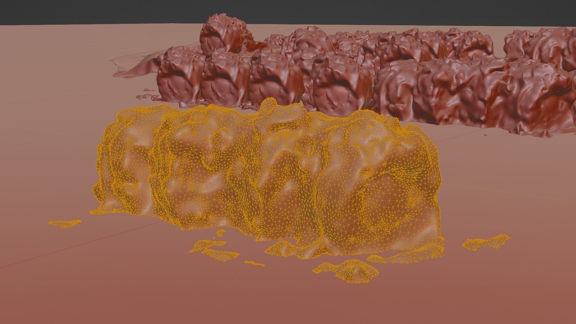 Real 3D scanned Crispy Sushi Roll with shrimp Low-poly 3D model_68