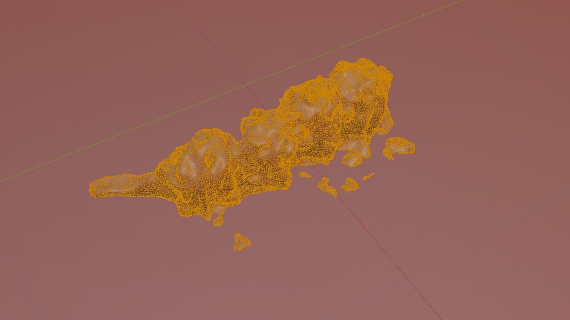 Real 3D scanned Crispy Sushi Roll with shrimp Low-poly 3D model_62