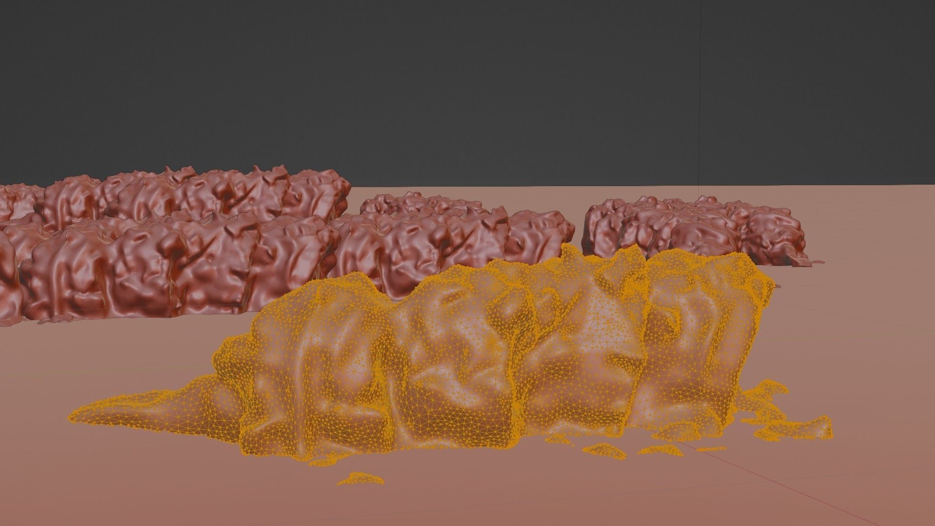 Real 3D scanned Crispy Sushi Roll with shrimp Low-poly 3D model_66