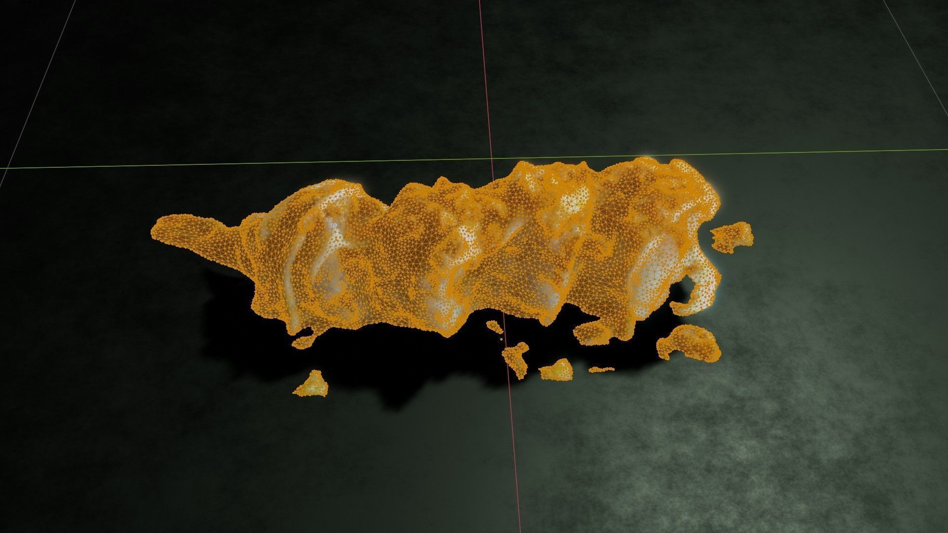 Real 3D scanned Crispy Sushi Roll with shrimp Low-poly 3D model_51