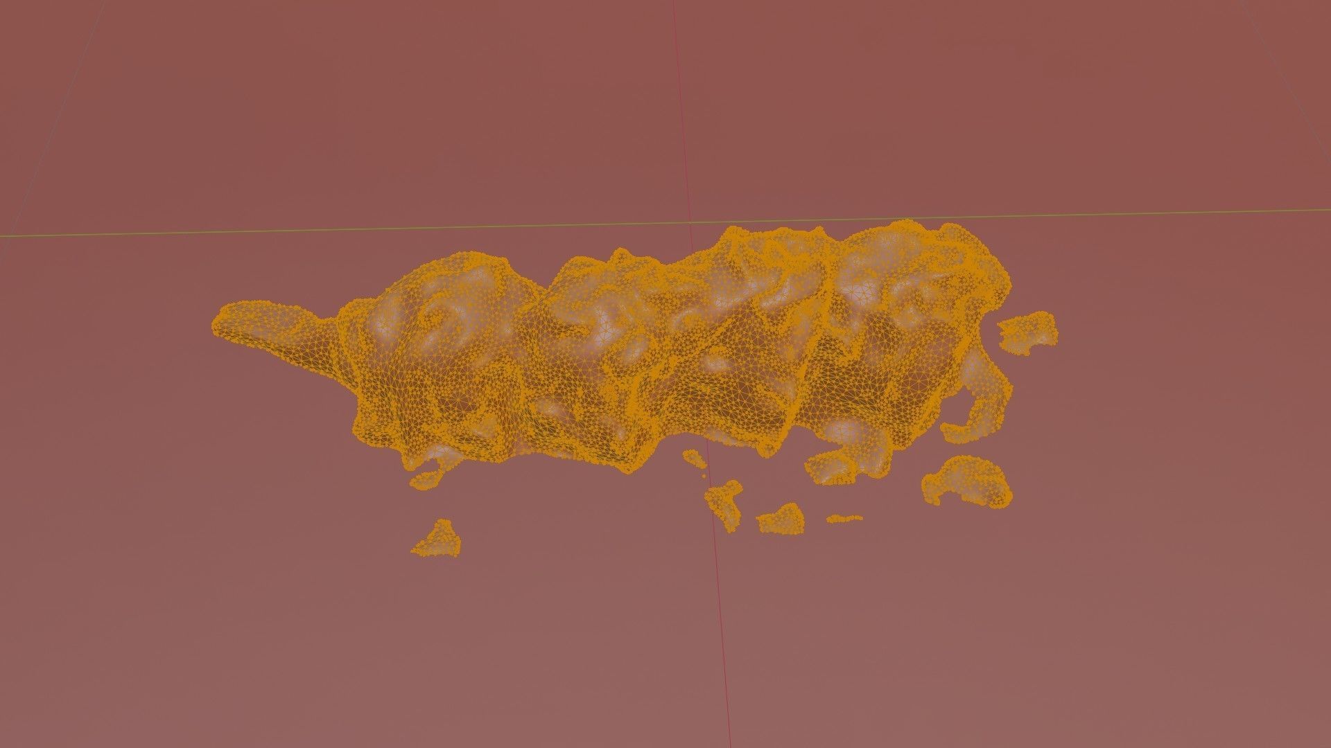 Real 3D scanned Crispy Sushi Roll with shrimp Low-poly 3D model_72