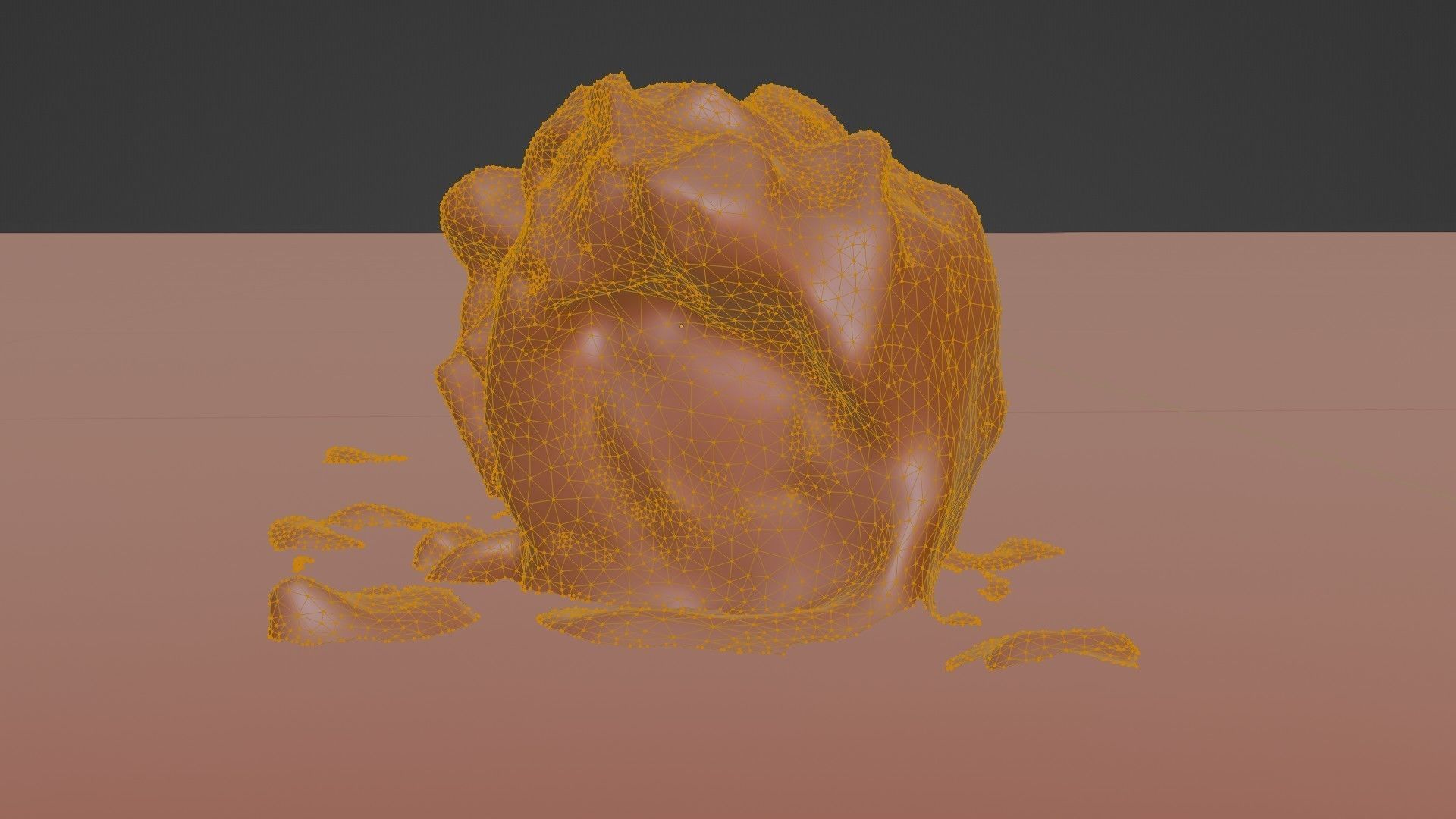 Real 3D scanned Crispy Sushi Roll with shrimp Low-poly 3D model_77