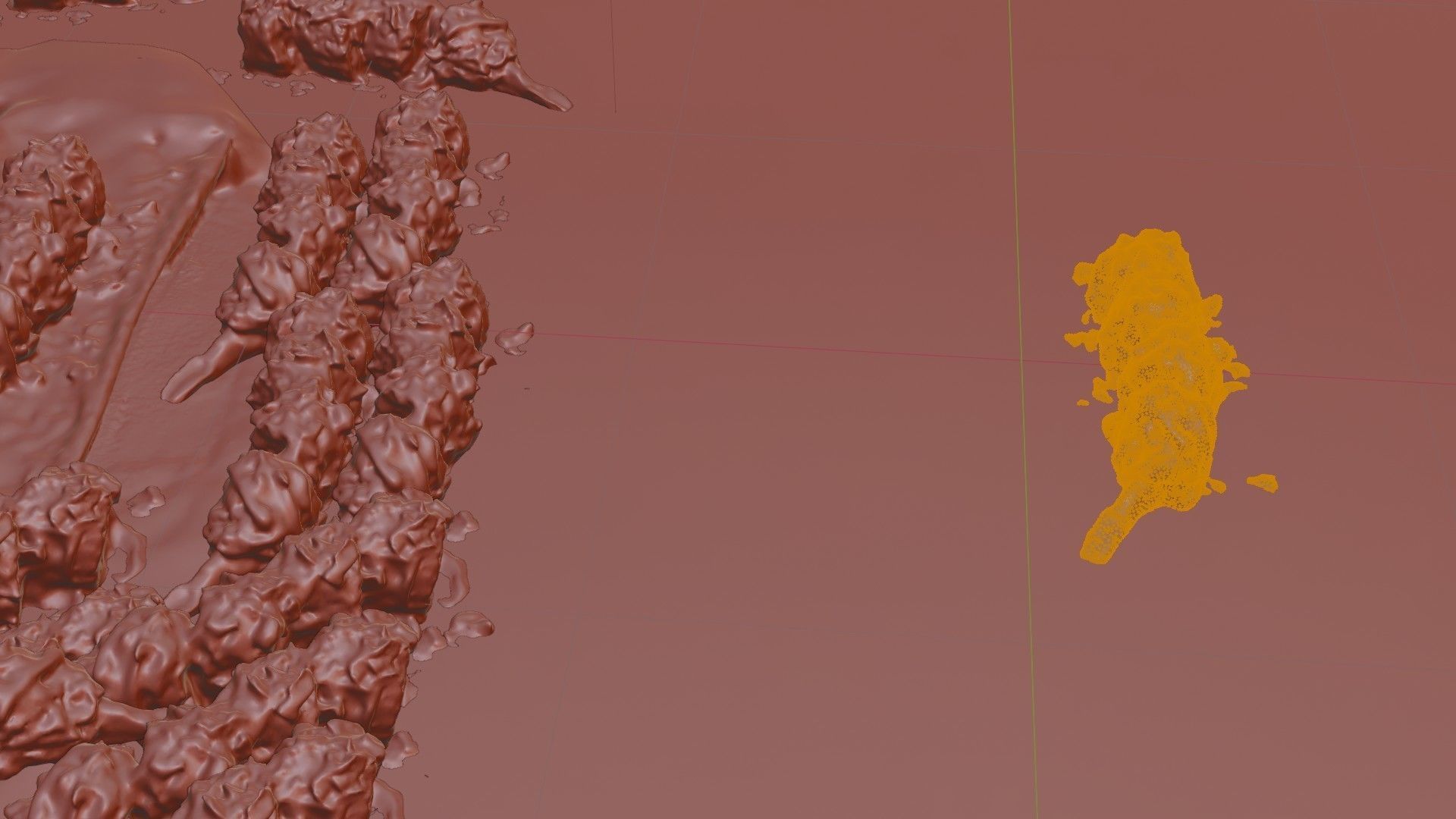 Real 3D scanned Crispy Sushi Roll with shrimp Low-poly 3D model_63