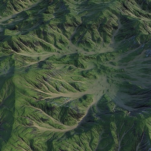 Landscape 92 Low-poly 3D model